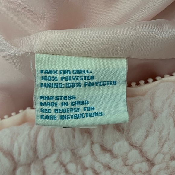 C&C California | Faux fur fluffy pink vest size 12 - Picture 9 of 10